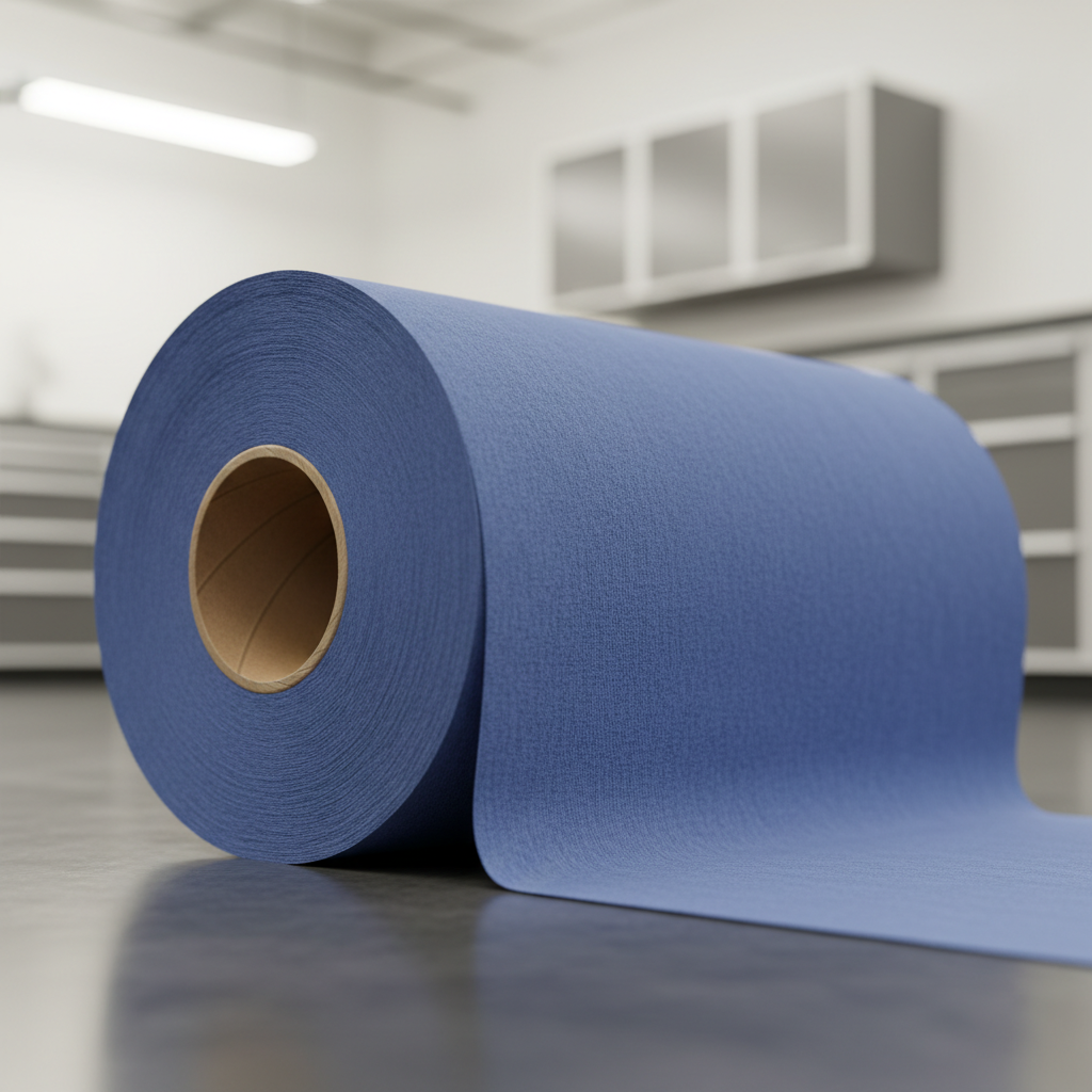 Putztuchrolle blau, 3-lagig-verleimt