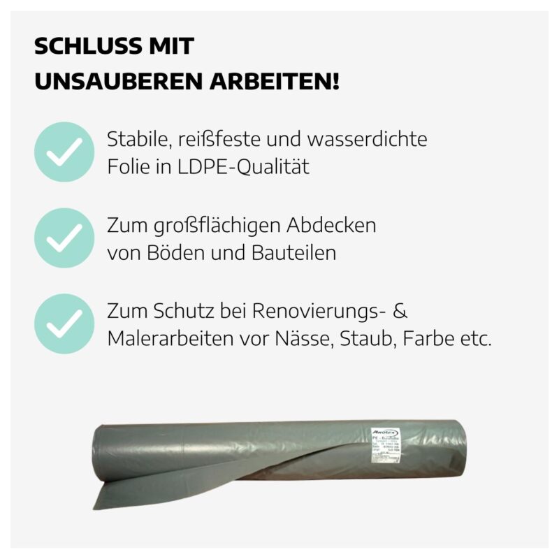 PE-Baufolie Typ 100 transluzent