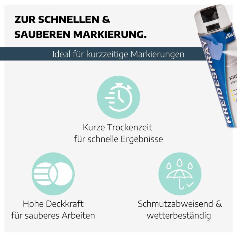 Kreidespray weiß 500 ml