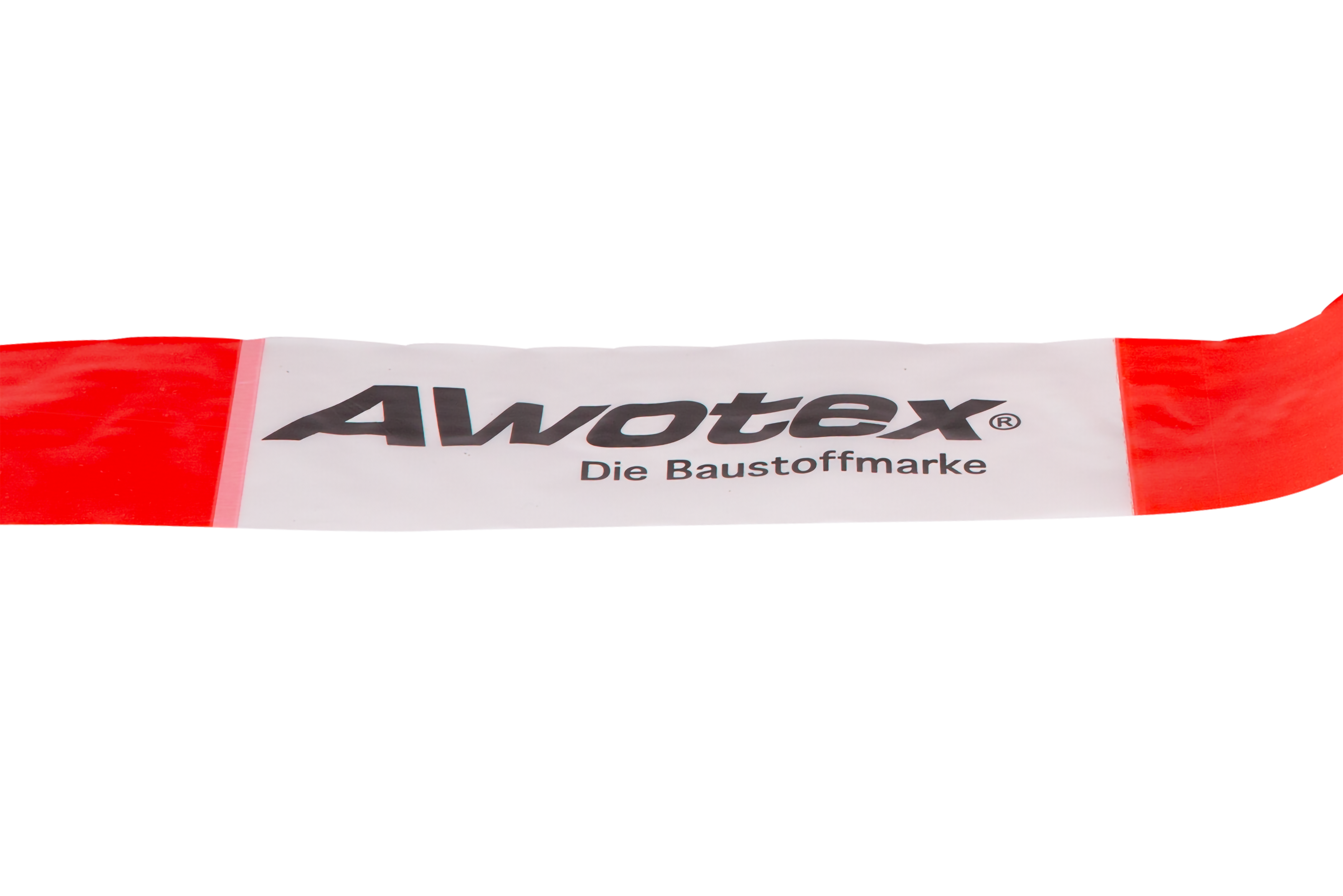 Absperrband rot/weiß 80 mm breit