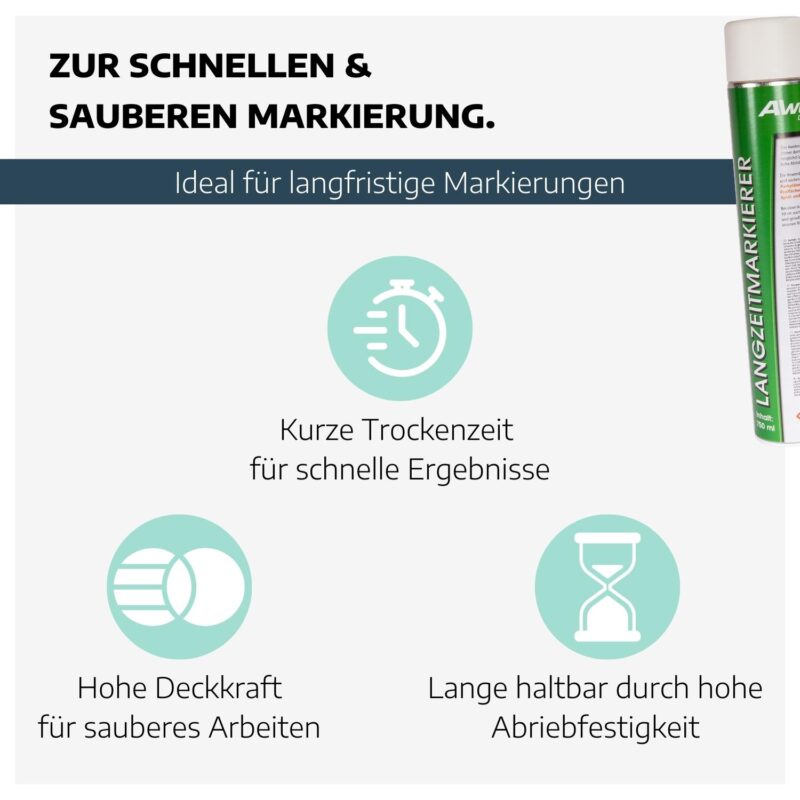 Langzeitmarkierer weiß 750 ml