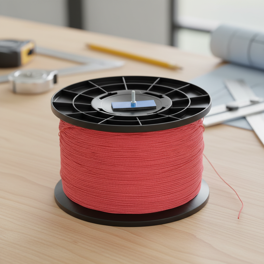 Maurerschnur rot 1,0 mm Großrolle