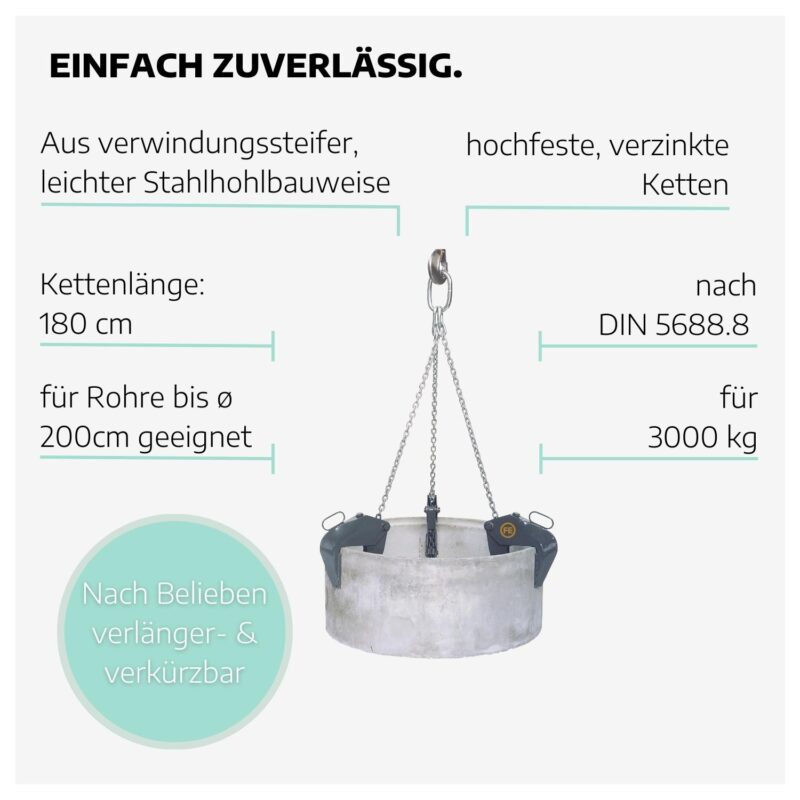 Schachtgehänge 3000 kg