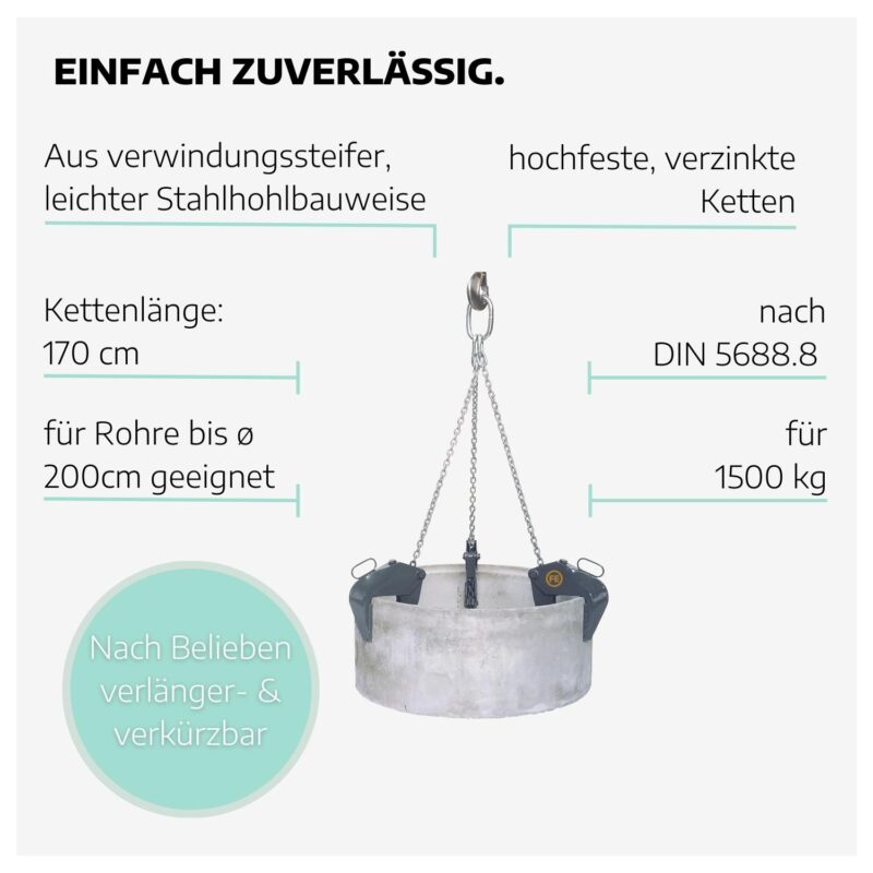 Schachtgehänge 1500 kg