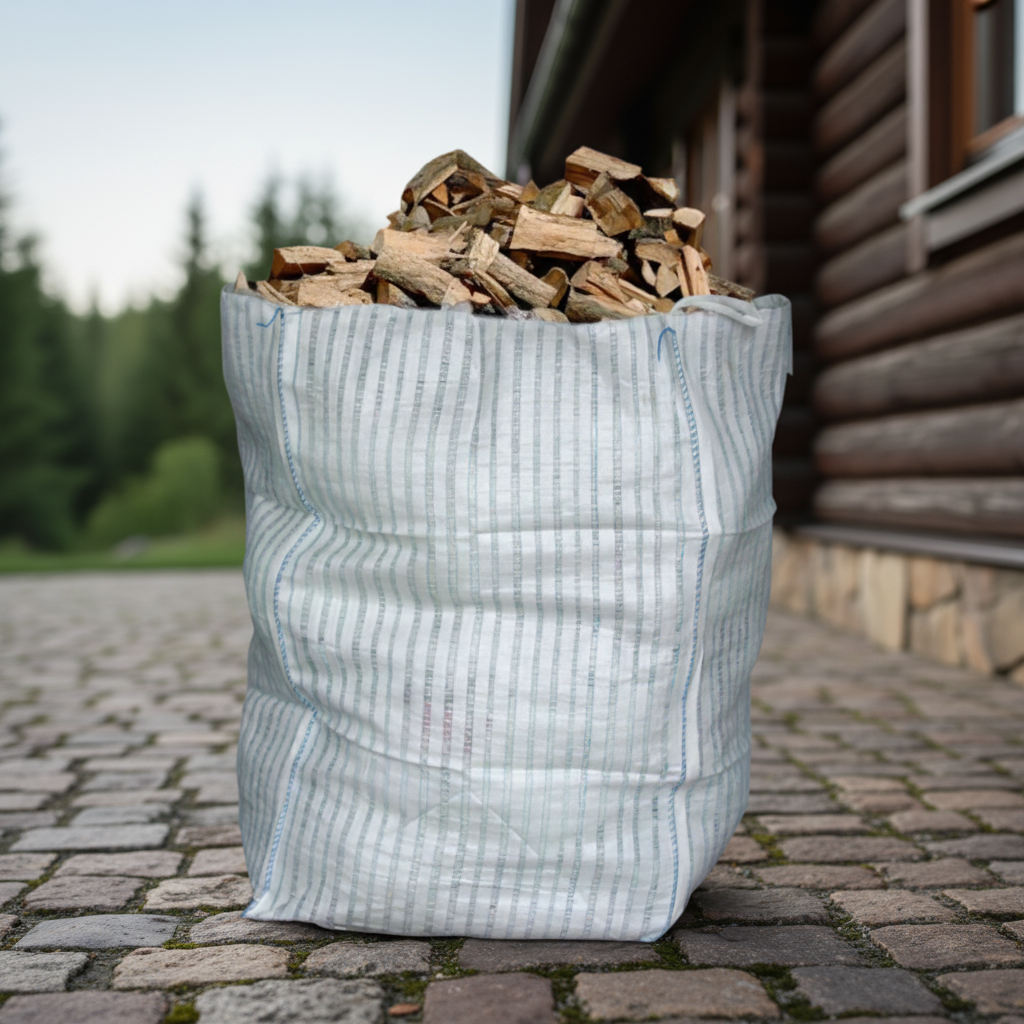 Holz Big Bag 100x100x165 cm unbeschichtet