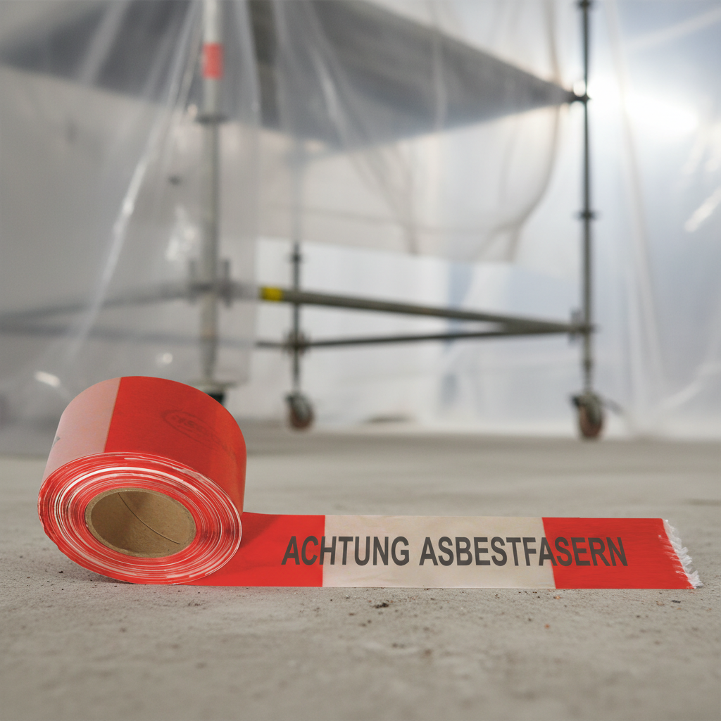 Absperrband „Asbestfasern“