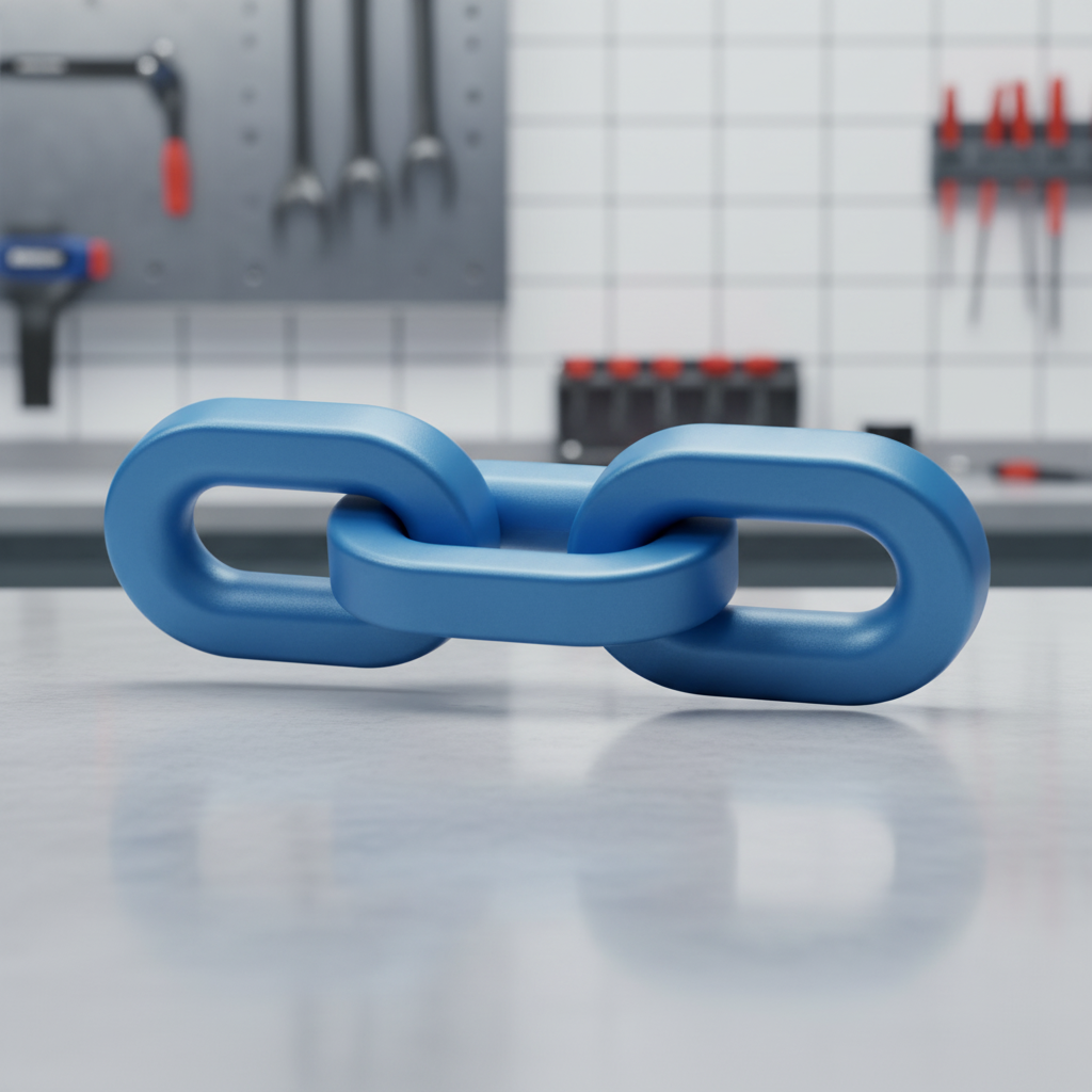 Kette blau 10 x 33 mm GK12