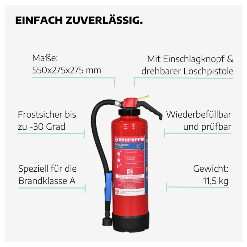 F-500 Feuerlöscher für Lithium-Ionen-Akkus, frostsicher