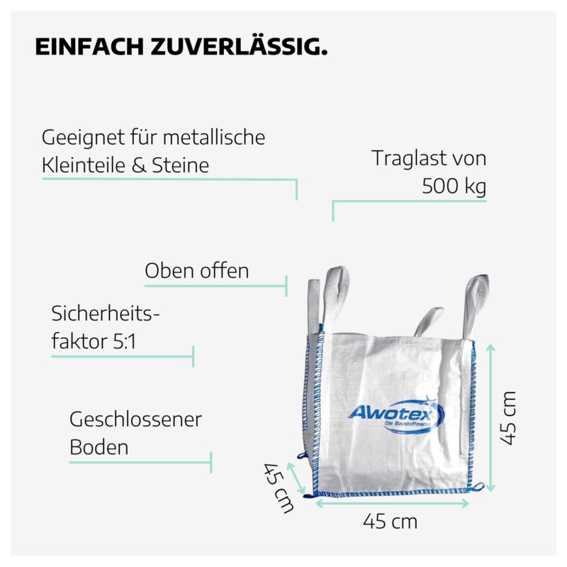 Big Bag 45x45x45 cm unbeschichtet