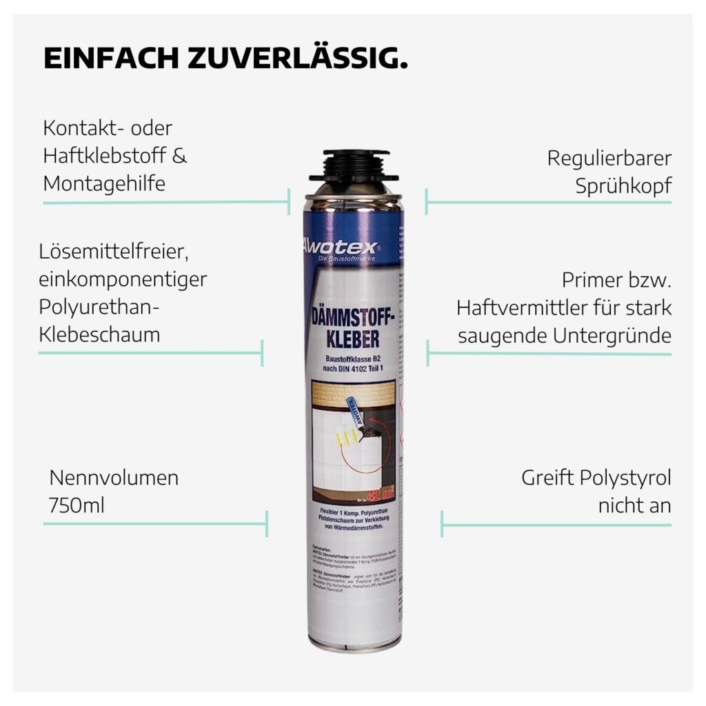 Dämmstoffkleber B2, 750 ml, 1-K